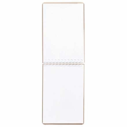 Скетчбук, белая бумага 120 г/м2 + крафт 80 г/м2 165х240 мм, 60 + 20 л., гребень, BRAUBERG ART DEBUT, 112982
