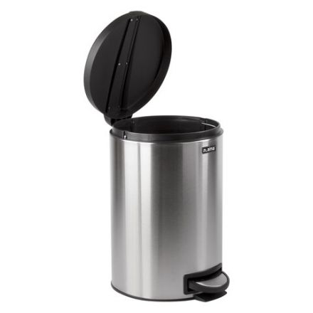 Ведро мусорное с педалью 12 литров "Modern", МАТОВОЕ, нержавеющая сталь, со съемным внутренним ведром, LAIMA, 232264