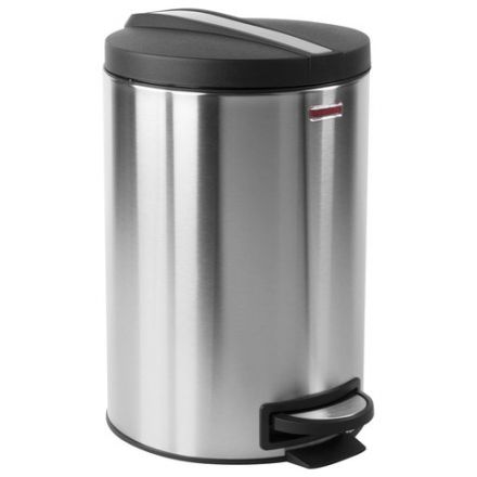 Ведро мусорное с педалью 12 литров "Modern", МАТОВОЕ, нержавеющая сталь, со съемным внутренним ведром, LAIMA, 232264