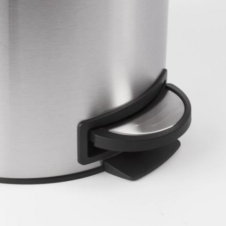 Ведро мусорное с педалью 12 литров "Modern", МАТОВОЕ, нержавеющая сталь, со съемным внутренним ведром, LAIMA, 232264