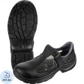 Полуботинки с перфорацией (сандалии) Brener 06113/1С с металлическим подноском черные размер 39 Полуботинки с перфорацией (сандалии) Brener 06113/1С с металлическим подноском черные размер 39