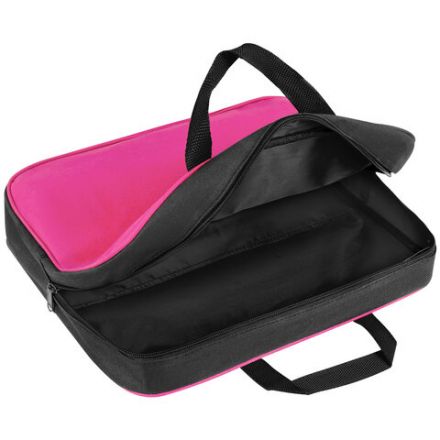 Папка на молнии с ручками STAFF EVERYDAY А4, 1 отделение, полиэстер, 80 мм, розовая, 270743