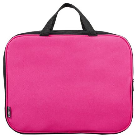 Папка на молнии с ручками STAFF EVERYDAY А4, 1 отделение, полиэстер, 80 мм, розовая, 270743