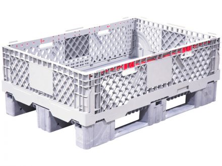 Паллетная рама штабелируемая 1200*800*300 серая c бортиками Паллетная рама штабелируемая 1200*800*300 серая c бортиками