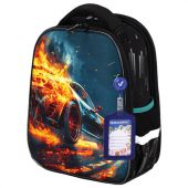 Ранец BRAUBERG FIT, 2 отделения, Speed increase, 38х27х14 см, 273109