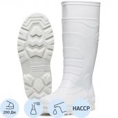 Сапоги ПВХ  цв.Белый мод.173 Б с МП (р.46) (300)
