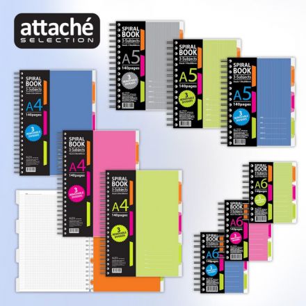 Бизнес-тетрадь Attache Selection Spiral Book A5 140 листов розовая в клетку на спирали (170x206 мм) Бизнес-тетрадь Attache Selection Spiral Book A5 140 листов розовая в клетку на спирали (170x206 мм)