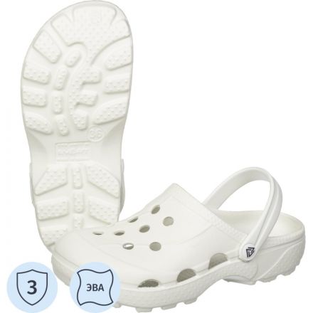 Сабо женские Ола, белый/белый р.38