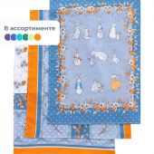 Набор полотенец 45х60- 3 шт., вафля 160 гр/м2, Русская сказка ассорти