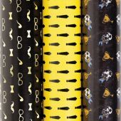 Бумага упаковочная мелованная НАБОР 3 шт., "Man Style", 70х100 см, 3 дизайна, ЗОЛОТАЯ СКАЗКА, 592064