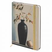 Ежедневник недатированный с резинкой А5 145х203 мм, BRAUBERG, твердый, фольга, 128 л., "Vase", 116295 Ежедневник недатированный с резинкой А5 145х203 мм, BRAUBERG, твердый, фольга, 128 л., "Vase", 116295