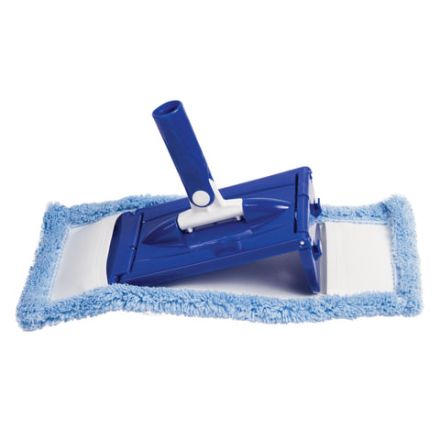 Швабра с отжимом и ведром 18л/8л, центрифуга, отжим педалью, 2 флаундера/насадки круглый и прямоугольный, бело-синий, LAIMA 603625 Швабра с отжимом и ведром 18л/8л, центрифуга, отжим педалью, 2 флаундера/насадки круглый и прямоугольный, бело-синий, LAIMA 603625