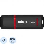 Флеш-память Mirex USB KNIGHT BLACK 32Gb (13600-FMUKNT32 )