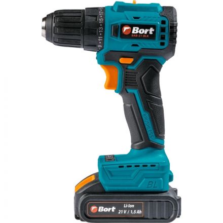 Дрель-шуруповерт аккум. бесщет. BORT BAB-21-BLK, 2АКБ(1,5Ач) (93413526)