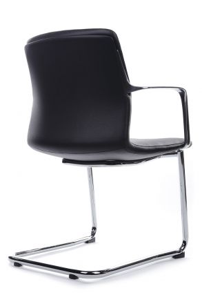 Кресло Plaza-SF FK004-С11 Чёрный (A8) натуральная кожа 58*58*82