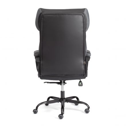 Кресло Duke metalBL кож/зам/ткань, черный/серый, 36-6/12 Кресло Duke metalBL кож/зам/ткань, черный/серый, 36-6/12