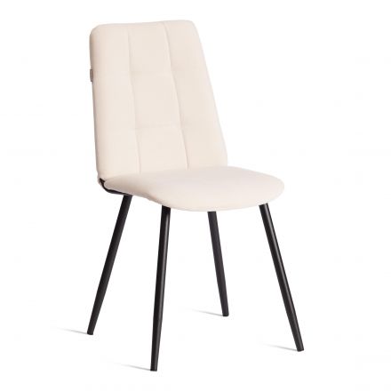 Стул обеденный Asti (2 шт. в упаковке) TREND, велюр, молочный/черный, 4 Стул обеденный Asti (2 шт. в упаковке) TREND, велюр, молочный/черный, 4