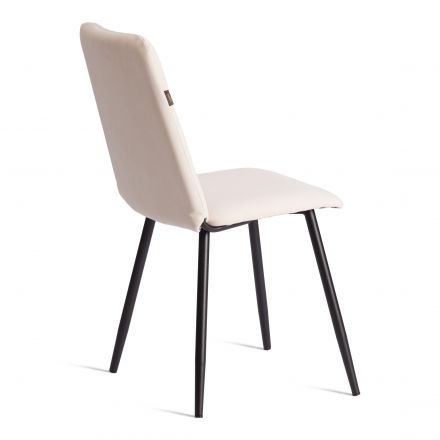 Стул обеденный Asti (2 шт. в упаковке) TREND, велюр, молочный/черный, 4 Стул обеденный Asti (2 шт. в упаковке) TREND, велюр, молочный/черный, 4