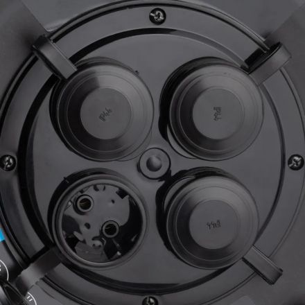 Удлинитель Topfort метал. КГ 3x2,5 кв.мм 30м 16А 4 гнезда с/з.,с/загл.,IP44