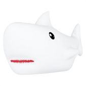 Ночник силиконовый LED "Акула" 190x91x103 мм, белый свет/RGB, таймер, USB, аккумулятор 1200 мАч, DASWERK (ДАСВЕРК), 238940