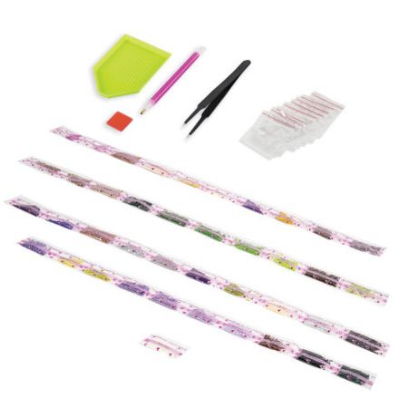 Картина стразами (алмазная мозаика) 40х50 см, ОСТРОВ СОКРОВИЩ "Букет сирени", на подрамнике, 662430