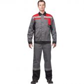 Костюм рабочий летний муж. л19-КБР сер/красн кур/бр (р.64-66) 170-176 Костюм рабочий летний муж. л19-КБР сер/красн кур/бр (р.64-66) 170-176