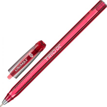 Ручка шариковая одноразовая Unimax Trio DC tinted красная (толщина линии 0.5 мм) Ручка шариковая одноразовая Unimax Trio DC tinted красная (толщина линии 0.5 мм)