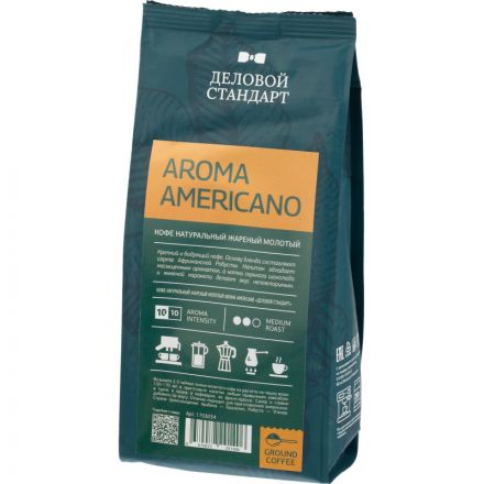 Кофе Деловой Стандарт Aroma Americano молотый натуральный жареный, 250г