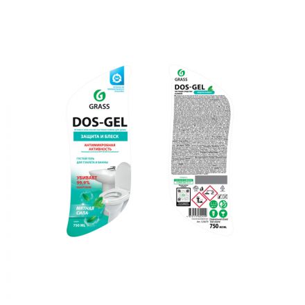 Средство для сантехники DOS GEL Мятная сила гель 750мл
