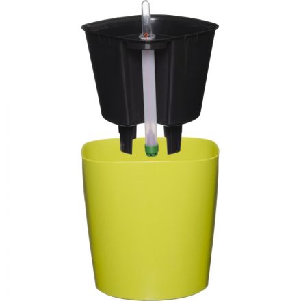 Горшок цветочный с автополивом КОМФОРТ 3л оливковый ПИ-21-6ТХ