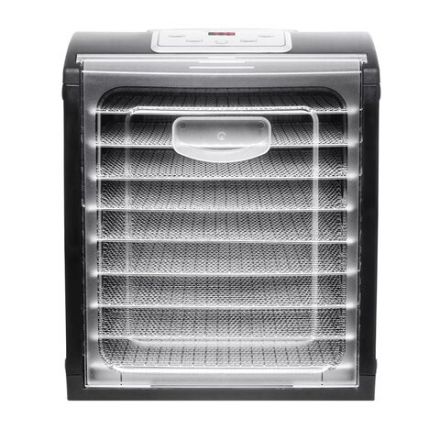 Сушилка для овощей KITFORT КТ-1908, 700 Вт, 18 поддонов, электронное управление, черная/серебристая