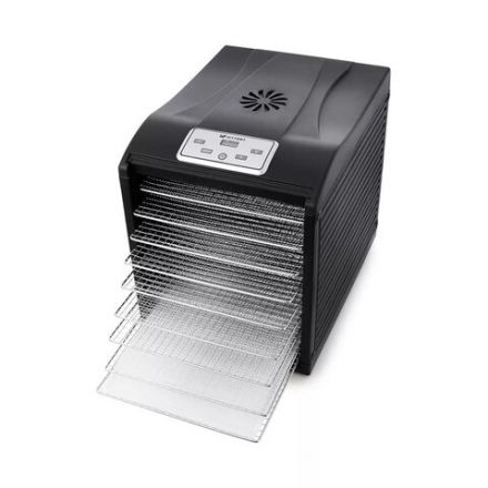 Сушилка для овощей KITFORT КТ-1908, 700 Вт, 18 поддонов, электронное управление, черная/серебристая