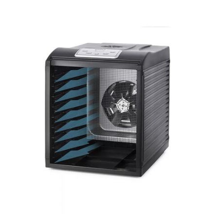 Сушилка для овощей KITFORT КТ-1908, 700 Вт, 18 поддонов, электронное управление, черная/серебристая