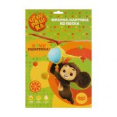 Фреска-картина из песка Мульти-Пульти "Чебурашка", картонная коробка Фреска-картина из песка Мульти-Пульти "Чебурашка", картонная коробка