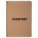 Обложка для паспорта, мягкий полиуретан, "PASSPORT", коричневая, STAFF, 238406