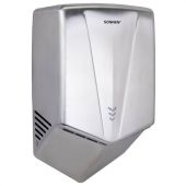 Сушилка для рук ВЫСОКОСКОРОСТНАЯ АНТИВАНДАЛЬНАЯ SONNEN K2022A, 1300 Вт, 150 м/с, IPX1, 72 дБ, нержавеющая сталь, 607191