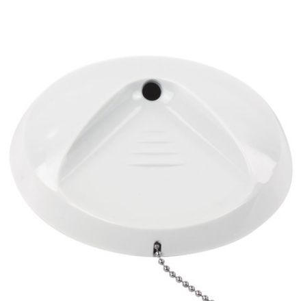 Ручка шариковая настольная BRAUBERG "Стенд-Пен Уайт2", СИНЯЯ, цепочка, корпус белый, линия письма 0,5 мм, 141348