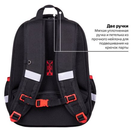 Ранец BRAUBERG FIT, 2 отделения, "Colorful lion", 38х27х14 см, 270618