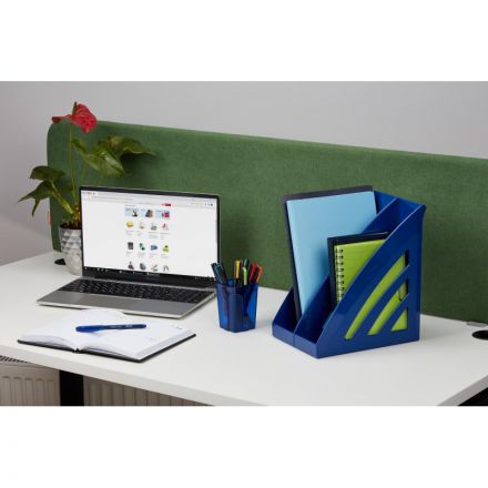 Вертикальный накопитель Attache Success 90 мм синий