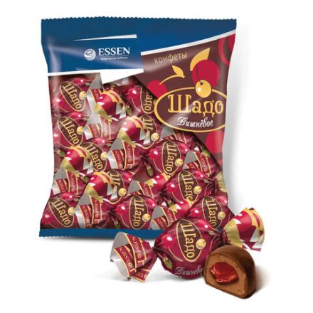 Конфеты глазированные ESSEN "Шадо вишневое" с желейной начинкой, 1000 г
