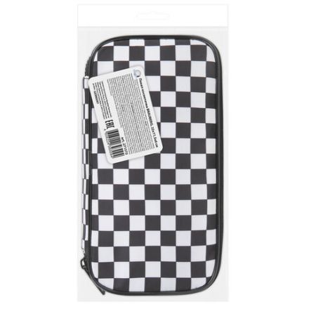 Пенал-органайзер BRAUBERG, 1 отделение, полиэстер, 22x11,5x6 см, "Black and White", 271572