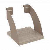 Навесные полки. Кронштейны+ЛДСП полка 200мм MAN-41-2 Дуб аттик/Мокко металл 200*220*200