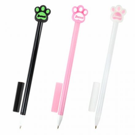 Ручка с топпером шариковая ЮНЛАНДИЯ "Лапка", корпус ассорти, СИНЯЯ, пишущий узел 0,7 мм, 143784 Ручка с топпером шариковая ЮНЛАНДИЯ "Лапка", корпус ассорти, СИНЯЯ, пишущий узел 0,7 мм, 143784