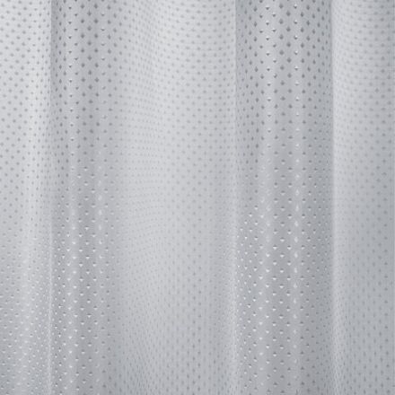 Шторка для ванной ПОЛИЭСТЕР, 180х200 см, кольца в комплекте, СЕРЫЙ БРИЛЛИАНТ, PRIMILA (ПРИМИЛА), 700094