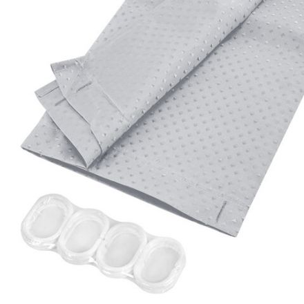 Шторка для ванной ПОЛИЭСТЕР, 180х200 см, кольца в комплекте, СЕРЫЙ БРИЛЛИАНТ, PRIMILA (ПРИМИЛА), 700094