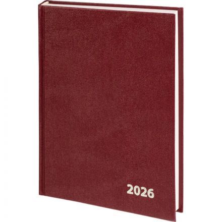 Ежедневник датированный 2026 Выбор есть, А5, 160л, бумвинил бордо