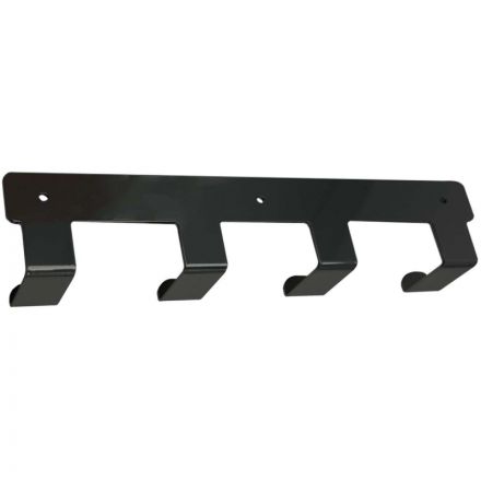 Вешалка настенная РЭ_H1041В, 4 крючка,черный (611037)