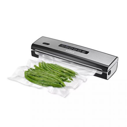 Вакууматор/вакуумный упаковщик KITFORT КТ-1510, 130 Вт, 2 режима, ширина пакета до 29 см, серебристый