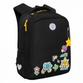 Рюкзак GRIZZLY школьный, анатомическая спинка, 2 отделения, для девочек, EMOJI, 39х26х17 см, RG-466-2/1 Рюкзак GRIZZLY школьный, анатомическая спинка, 2 отделения, для девочек, EMOJI, 39х26х17 см, RG-466-2/1