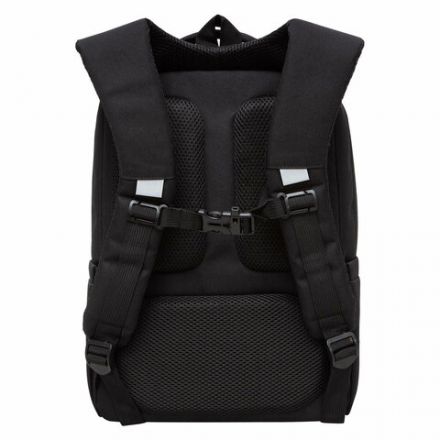 Рюкзак GRIZZLY школьный, анатомическая спинка, 2 отделения, для девочек, EMOJI, 39х26х17 см, RG-466-2/1 Рюкзак GRIZZLY школьный, анатомическая спинка, 2 отделения, для девочек, EMOJI, 39х26х17 см, RG-466-2/1